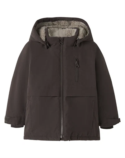 Name It - NMMSnow05 Solid Jakke - Seal Brown 